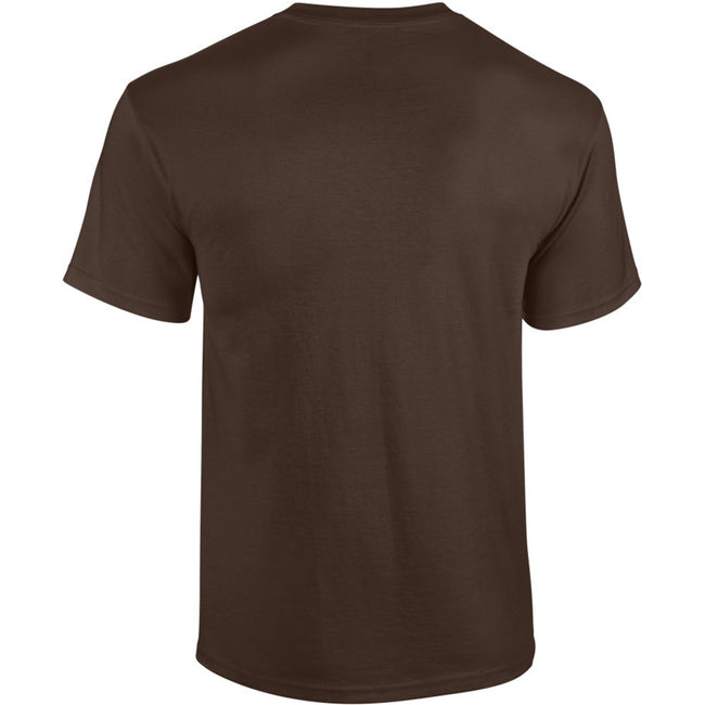 Dark Chocolate - Back - Gildan Mens Heavy Cotton Short-Sleeved T-Shirt