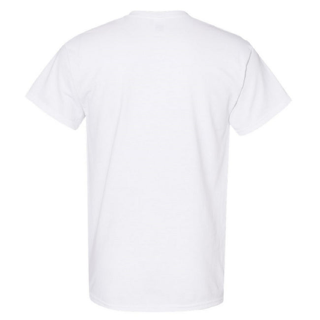 White - Back - Gildan Mens Heavy Cotton Short-Sleeved T-Shirt