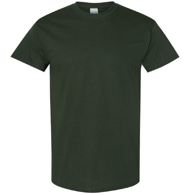 Forest Green - Front - Gildan Mens Heavy Cotton Short-Sleeved T-Shirt