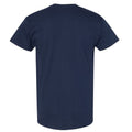 Navy - Back - Gildan Mens Heavy Cotton Short Sleeve T-Shirt