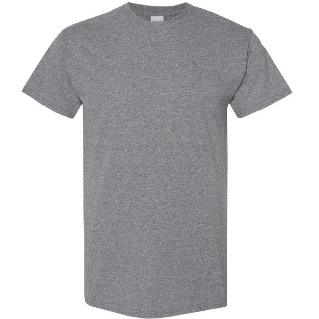 Graphite Heather - Front - Gildan Mens Heavy Cotton Short-Sleeved T-Shirt