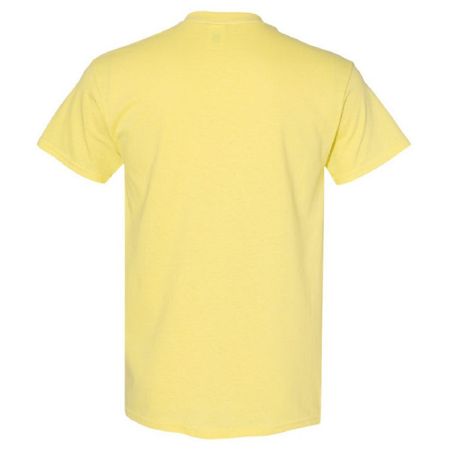 Cornsilk - Back - Gildan Mens Heavy Cotton Short-Sleeved T-Shirt