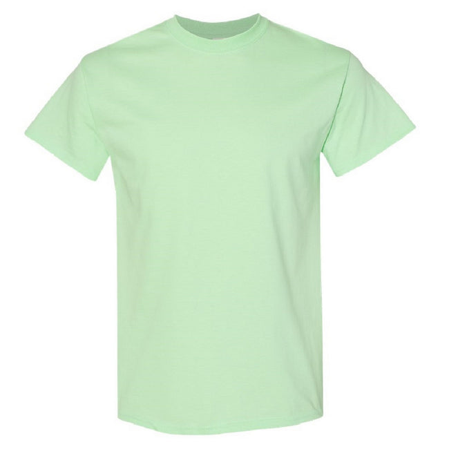 Mint Green - Front - Gildan Mens Heavy Cotton Short-Sleeved T-Shirt