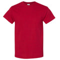 Red - Side - Gildan Mens Heavy Cotton Short Sleeve T-Shirt