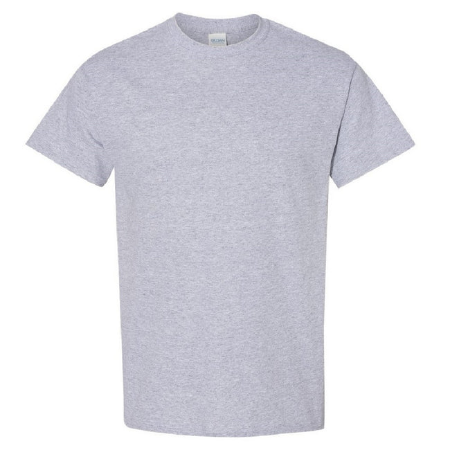 Sport Grey - Front - Gildan Mens Heavy Cotton Short-Sleeved T-Shirt