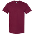 Maroon - Front - Gildan Mens Heavy Cotton Short Sleeve T-Shirt