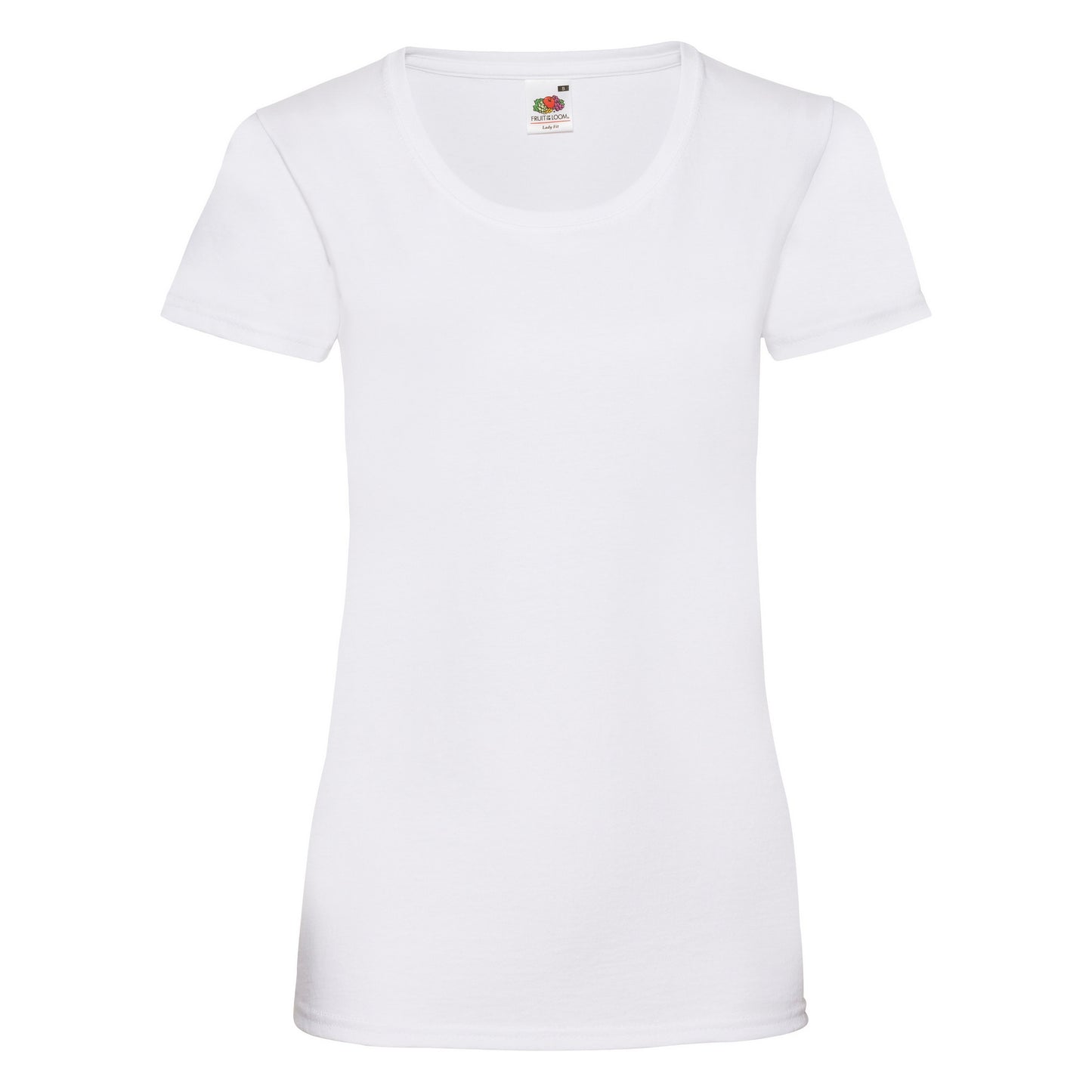 White - Front - Fruit Of The Loom Ladies-Womens Lady-Fit Valueweight Short Sleeve T-Shirt (Pack Of 5)