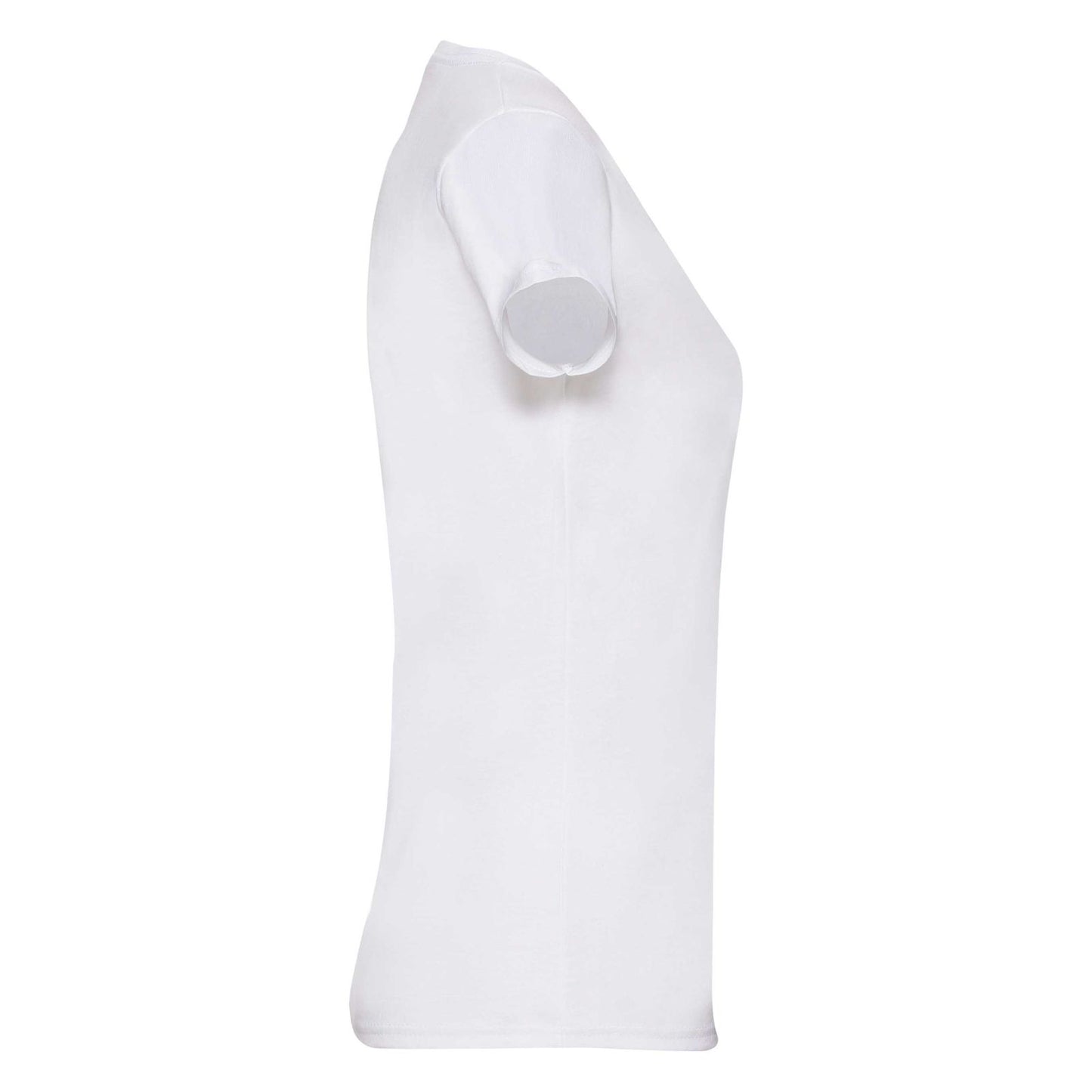 White - Side - Fruit Of The Loom Ladies-Womens Lady-Fit Valueweight Short Sleeve T-Shirt (Pack Of 5)