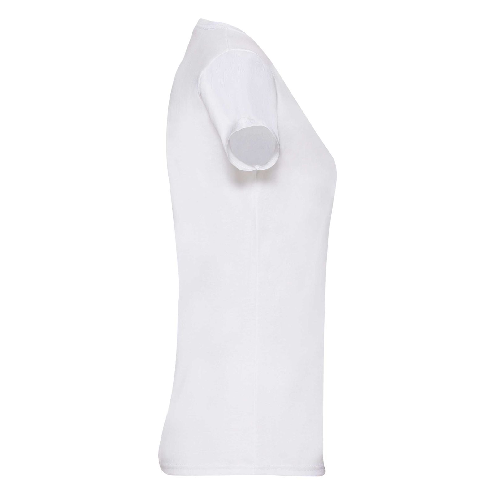 White - Side - Fruit Of The Loom Ladies-Womens Lady-Fit Valueweight Short Sleeve T-Shirt (Pack Of 5)