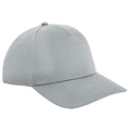 Light Grey - Front - Beechfield Urbanwear 5 Panel Snapback Cap