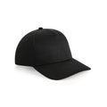 Black - Front - Beechfield Urbanwear 5 Panel Snapback Cap