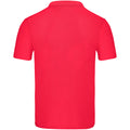 Red - Back - Fruit Of The Loom Mens Original Polo Shirt