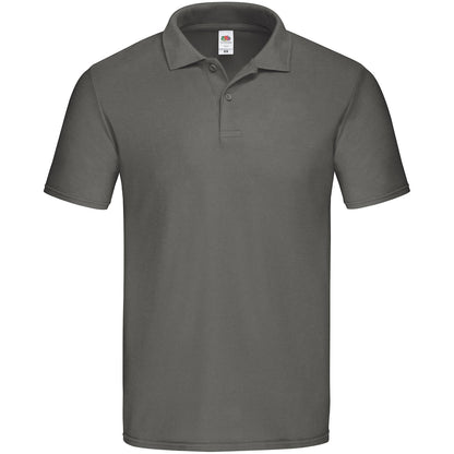 Light Graphite - Front - Fruit Of The Loom Mens Original Polo Shirt