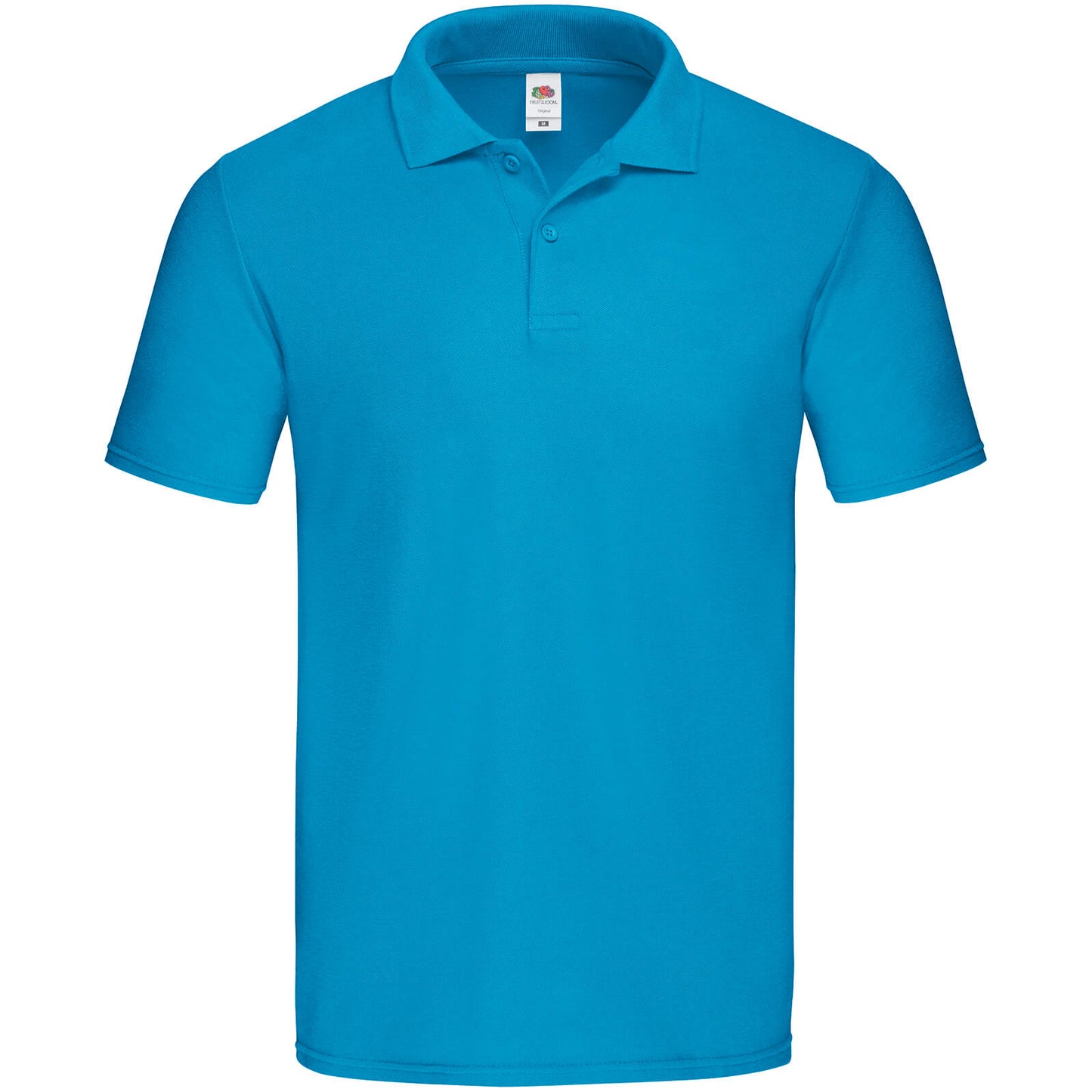 Azure Blue - Front - Fruit Of The Loom Mens Original Polo Shirt