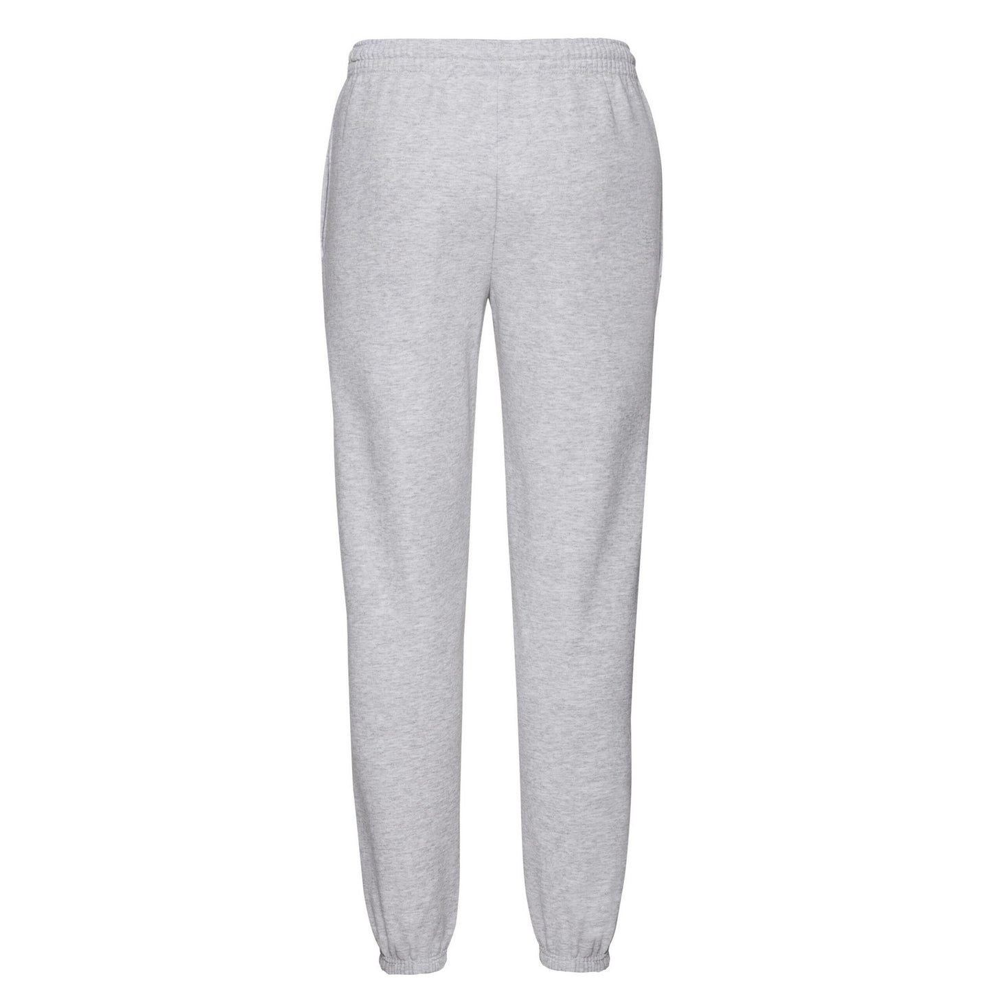 Heather Grey - Back - Fruit Of The Loom Mens Classic Elasticated Jogging Bottoms