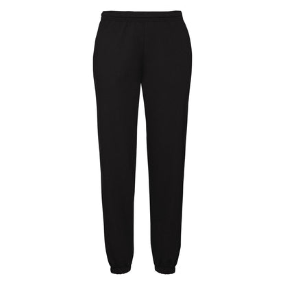 Black - Front - Fruit Of The Loom Mens Classic Elasticated Jogging Bottoms