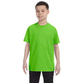 Lime - Back - Gildan Youth Unisex Heavy Cotton T-Shirt