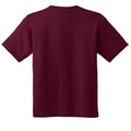 Maroon - Back - Gildan Youth Unisex Heavy Cotton T-Shirt
