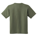 Military Green - Side - Gildan Youth Unisex Heavy Cotton T-Shirt