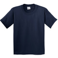 Navy - Front - Gildan Youth Unisex Heavy Cotton T-Shirt