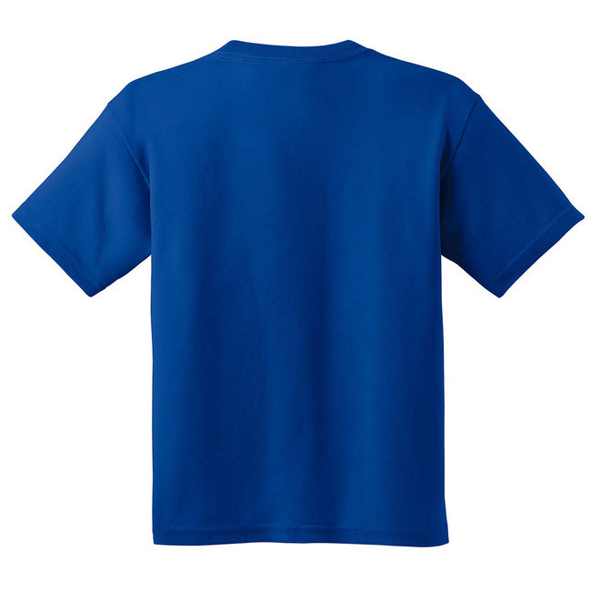 Royal - Back - Gildan Youth Unisex Heavy Cotton T-Shirt