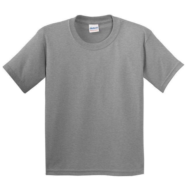 Sport Grey - Front - Gildan Youth Unisex Heavy Cotton T-Shirt