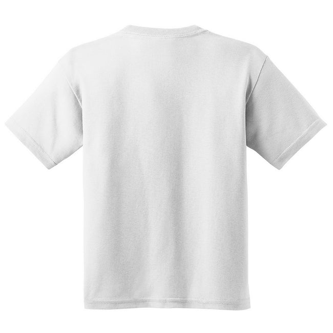 White - Back - Gildan Youth Unisex Heavy Cotton T-Shirt