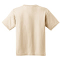 Natural - Back - Gildan Youth Unisex Heavy Cotton T-Shirt