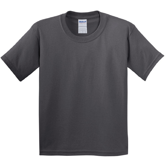 Charcoal - Front - Gildan Youth Unisex Heavy Cotton T-Shirt