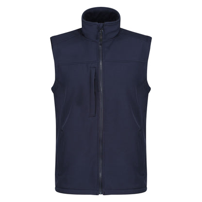 Navy-Navy - Front - Regatta Mens Flux Softshell Body Warmer