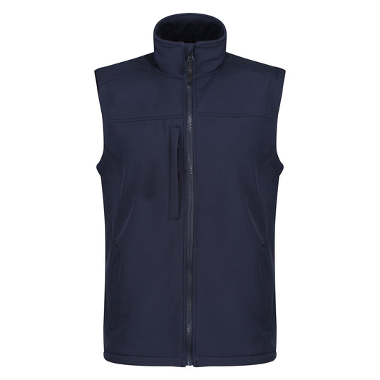 Navy-Navy - Front - Regatta Mens Flux Softshell Body Warmer