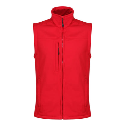 Classic Red-Seal Grey - Front - Regatta Mens Flux Softshell Body Warmer