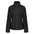 Black - Front - Regatta Womens-Ladies Ablaze 3 Layer Membrane Soft Shell Jacket