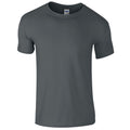 Charcoal - Front - Gildan Mens Short Sleeve Soft-Style T-Shirt
