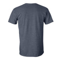 Heather Navy - Back - Gildan Mens Short Sleeve Soft-Style T-Shirt