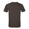 Dark Chocolate - Back - Gildan Mens Short Sleeve Soft-Style T-Shirt
