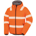 Fluorescent Orange - Side - Result Genuine Recycled Mens Ripstop Padded Jacket