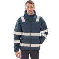 Navy - Back - Result Genuine Recycled Mens Ripstop Padded Jacket