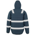 Navy - Side - Result Genuine Recycled Mens Ripstop Padded Jacket