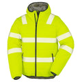 Fluorescent Yellow - Front - Result Genuine Recycled Mens Ripstop Padded Jacket