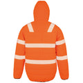 Fluorescent Orange - Front - Result Genuine Recycled Mens Ripstop Padded Jacket