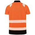 Fluorescent Orange - Back - Result Genuine Recycled Womens-Ladies Safety Polo Shirt