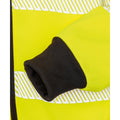Fluorescent Yellow - Lifestyle - Result Genuine Recycled Mens Robust Safety Zipped Hoodie