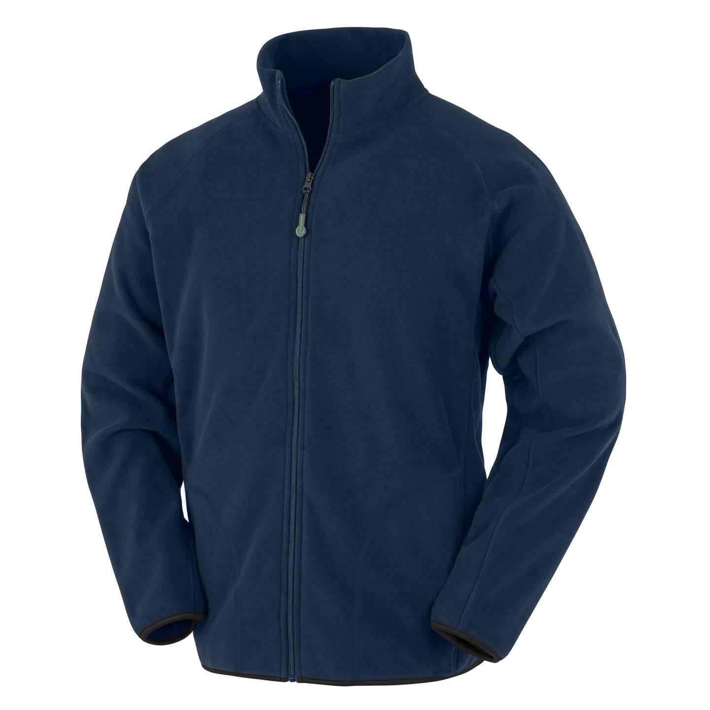 Navy - Front - Result Genuine Recycled Unisex Adult Fleece Jacket