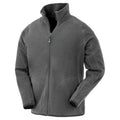 Grey - Front - Result Genuine Recycled Unisex Adult Fleece Jacket