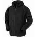 Black - Front - Result Genuine Recycled Unisex Adult Microfleece Jacket