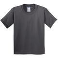 Charcoal - Front - Gildan Childrens Unisex Soft Style T-Shirt