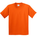 Orange - Front - Gildan Childrens Unisex Soft Style T-Shirt