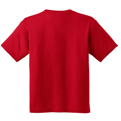 Red - Back - Gildan Childrens Unisex Soft Style T-Shirt