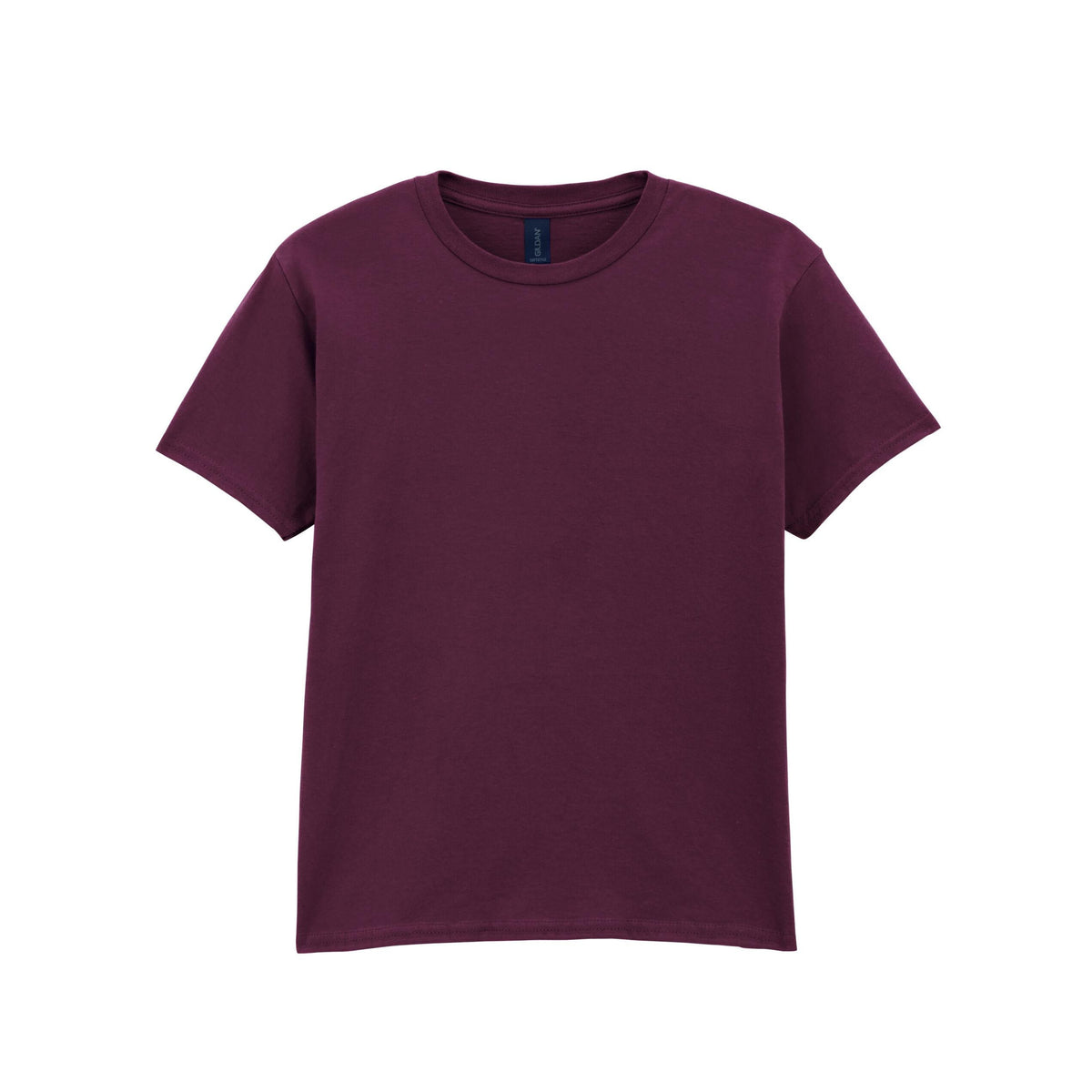 Maroon - Front - Gildan Childrens Unisex Soft Style T-Shirt